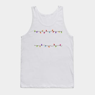 Colorful Christmas light bulb frame Tank Top